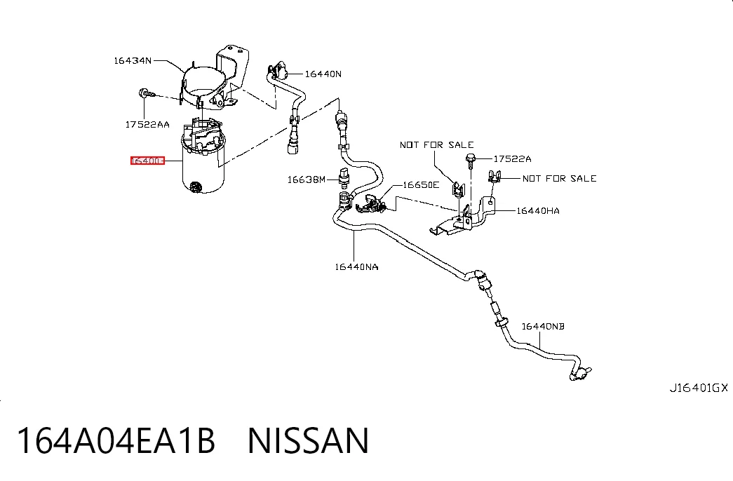  Паливний фільтр Nissan Qashqai 2
