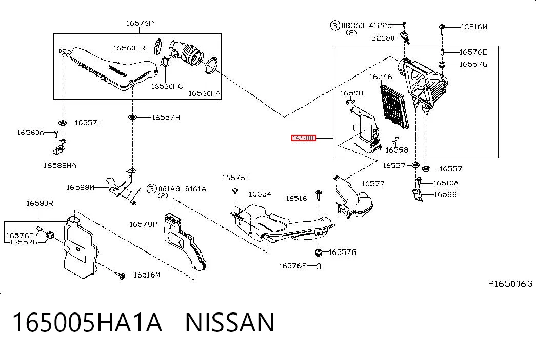 Коробка фільтра на Nissan Rogue  T32U