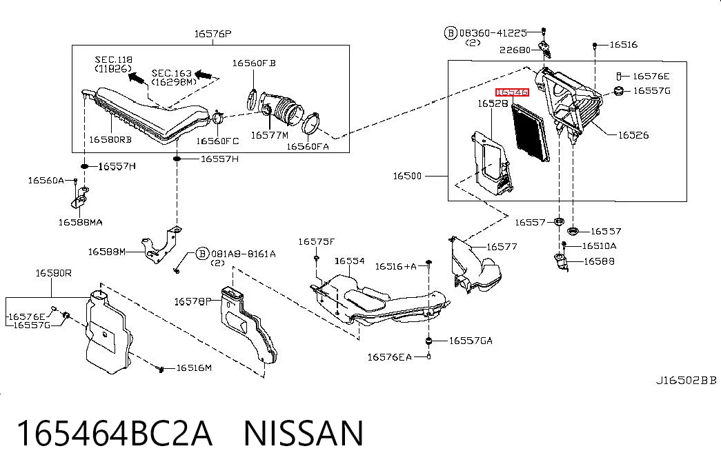Фільтр повітряний Honda 17220PA1601