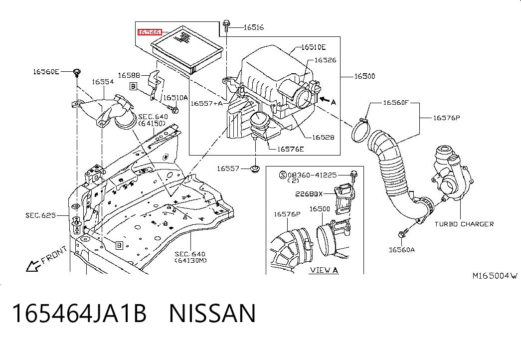  Повітряний фільтр Nissan Navara 