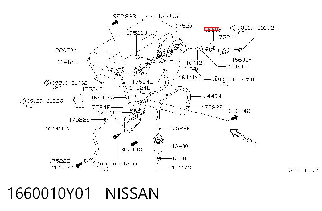 Купити Паливні форсунки Nissan Primera  P10