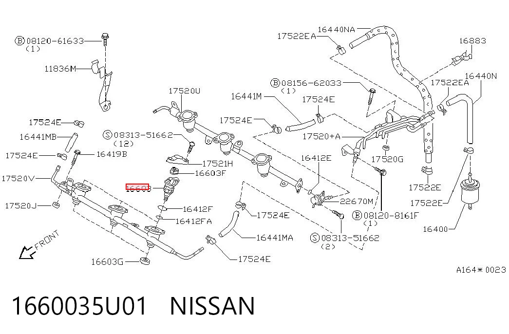 Форсунка вприску палива на Nissan Maxima  A32
