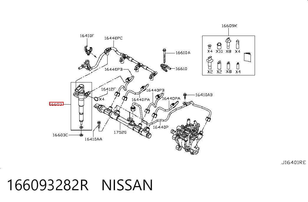 Форсунка інжектора Nissan Navara NP300 IV