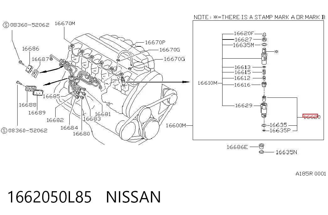 DNOSD187 Denso Розпилювач дизельної форсунки