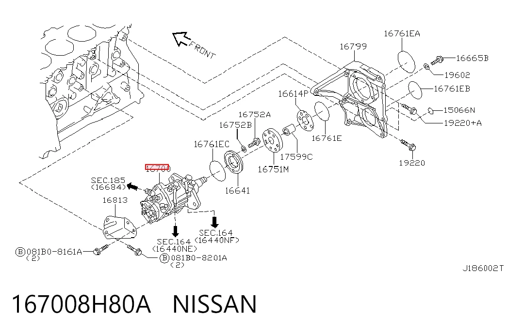 Насос паливний високого тиску Nissan Primera седан (P12) (2002 - 2008) ціна, від 183.62 USD