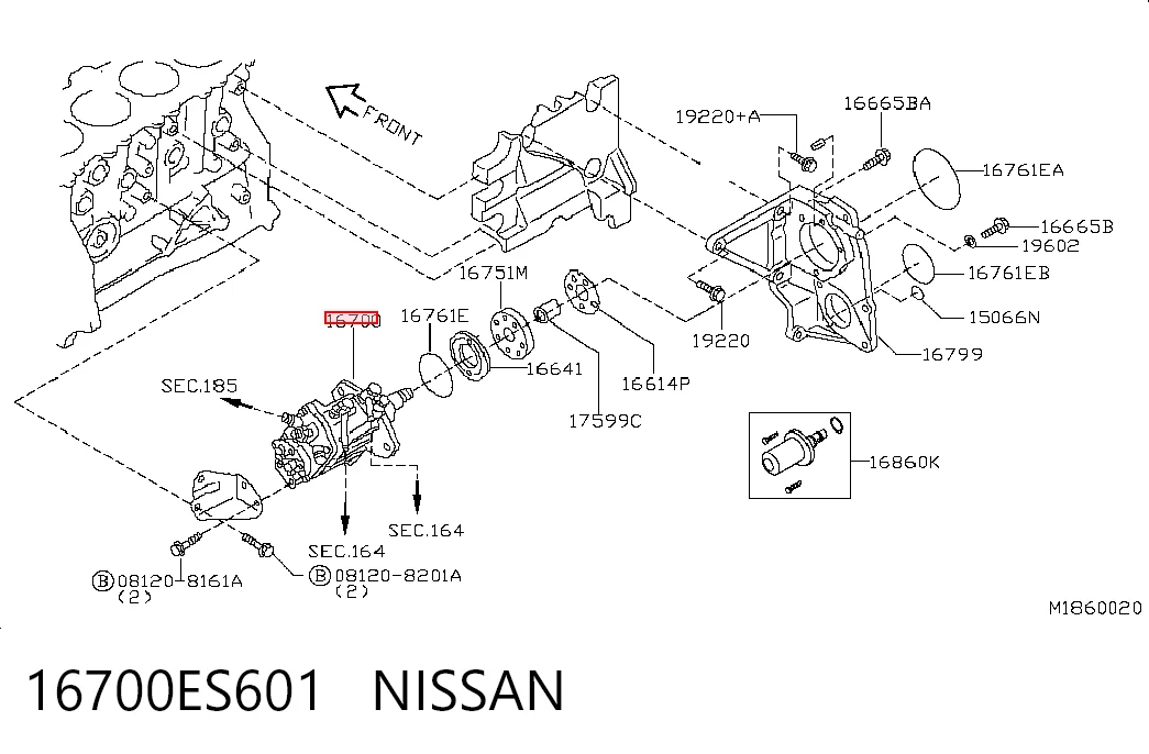 Насос паливний високого тиску (ПНВТ) на Nissan X-Trail  T30