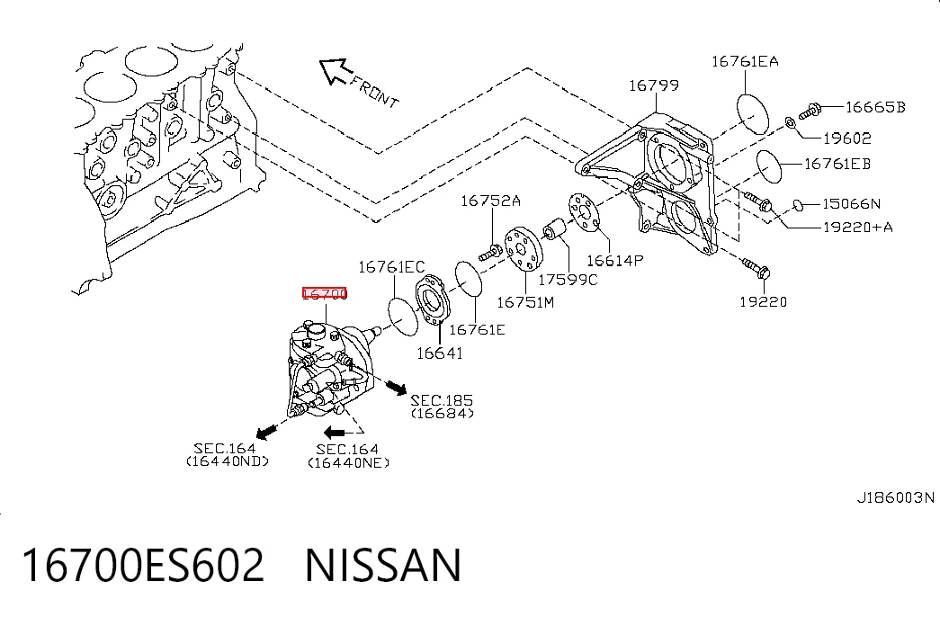 Насос паливний високого тиску Nissan X-Trail позашляховик (T30) (2001 - 2007) ціна, від 85.03 USD