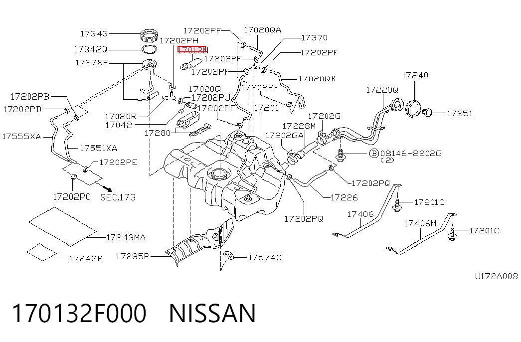 170132F000 Nissan/Infiniti