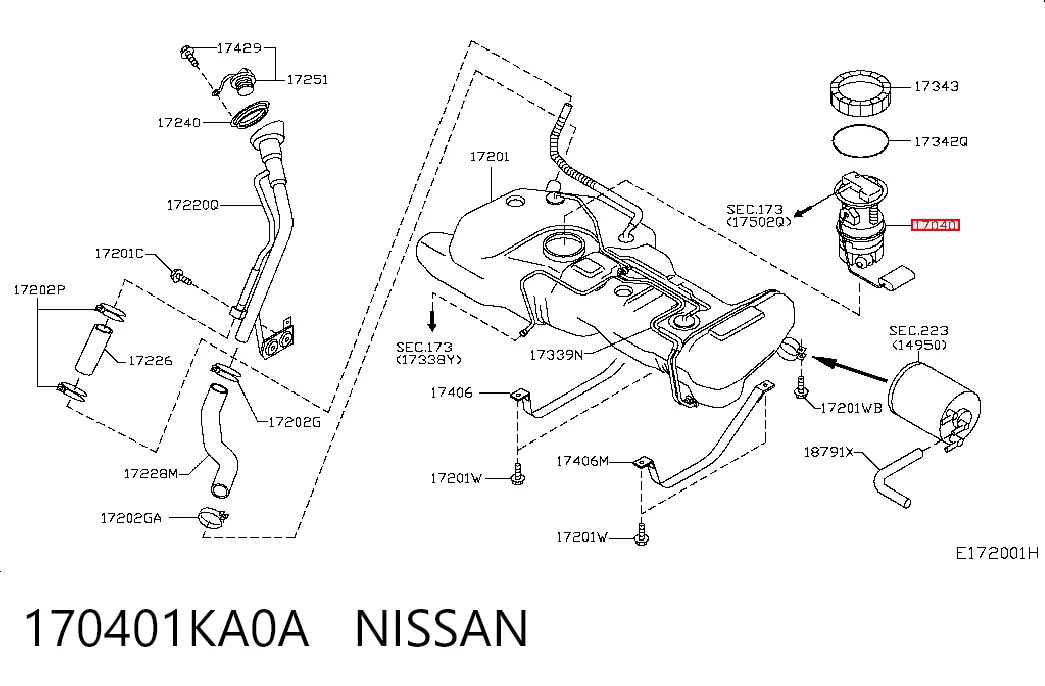 Бензонасос TAN0509 Topsauto
