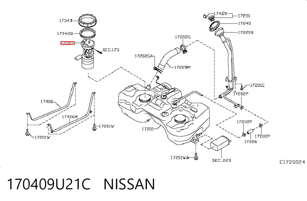 Купити Бензонасос Nissan JUKE JPN F15
