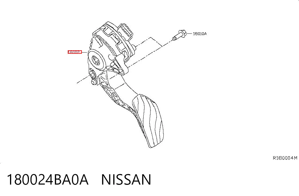 Педаль газу (акселератора) на Nissan Rogue  T32U