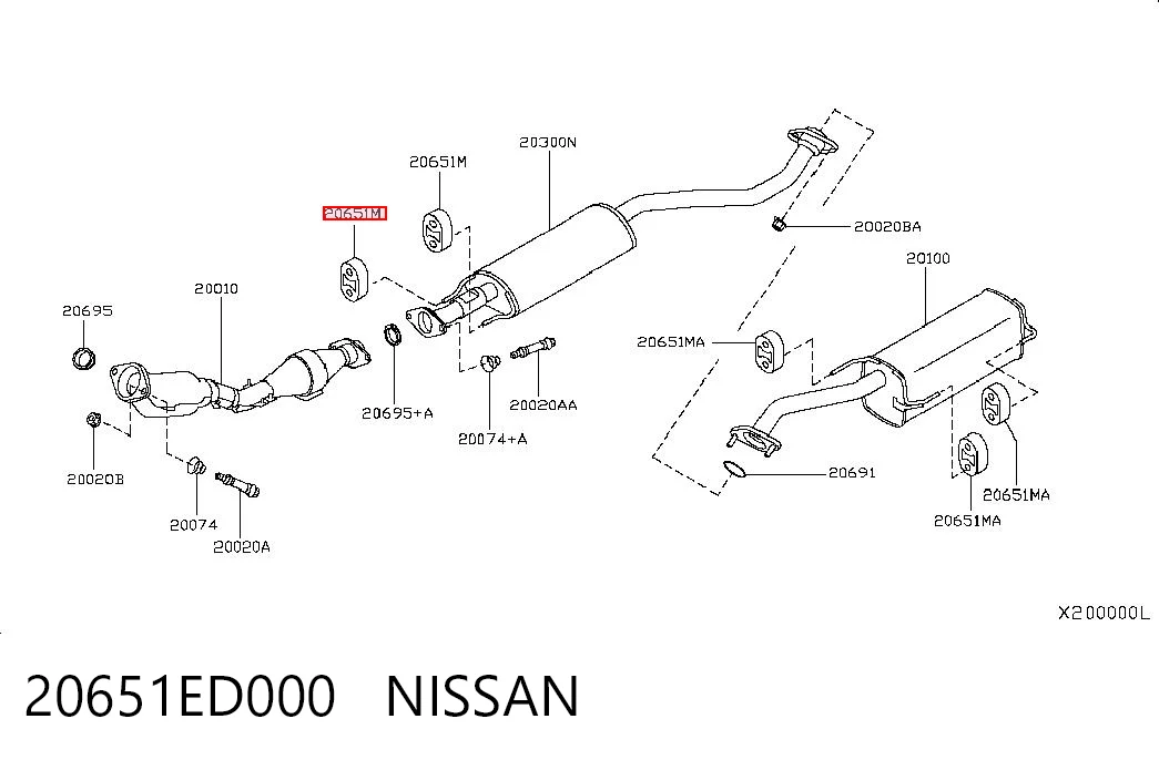 Купити Подушка глушника Mazda 626 II GC