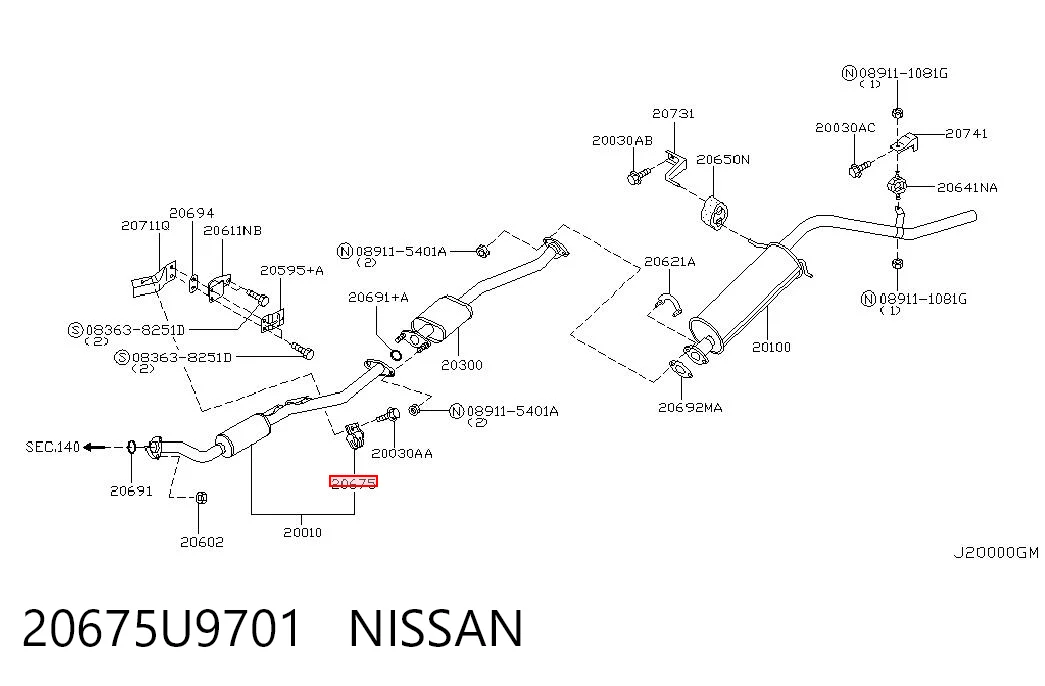20675U9701 Nissan/Infiniti