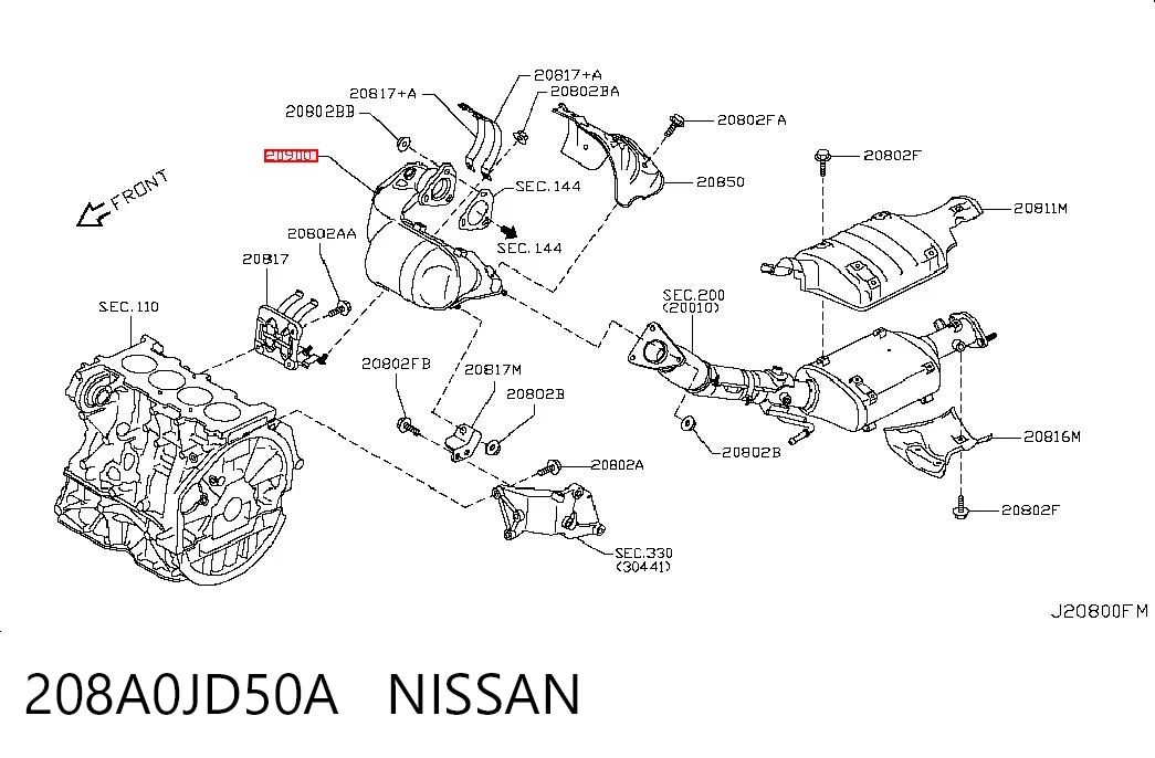Конвертор-каталізатор Nissan X-Trail 