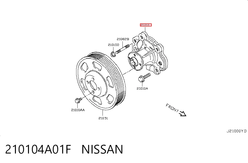 Купити 4701456 Opel Насос охолоджуючої рідини