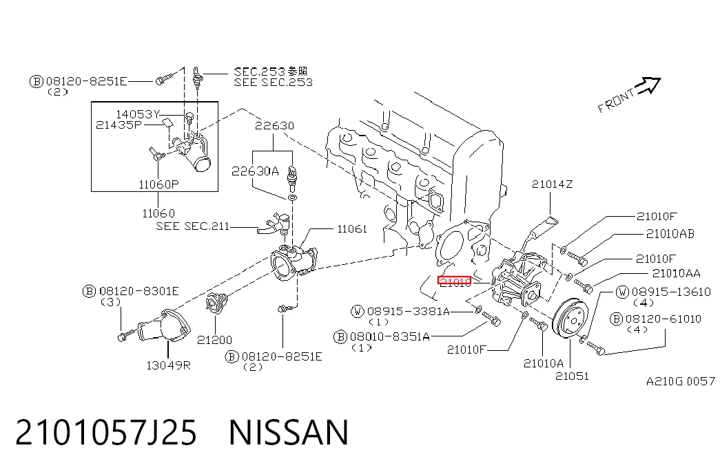 Помпа 1N0015010 Mazda