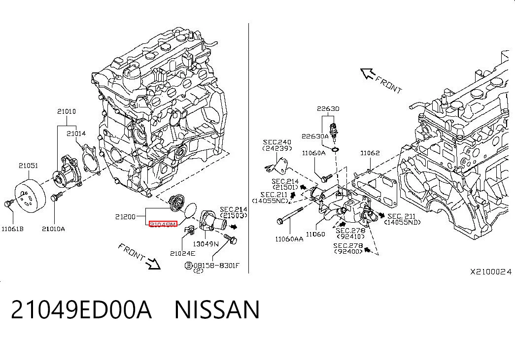 21049ED00A Nissan/Infiniti 