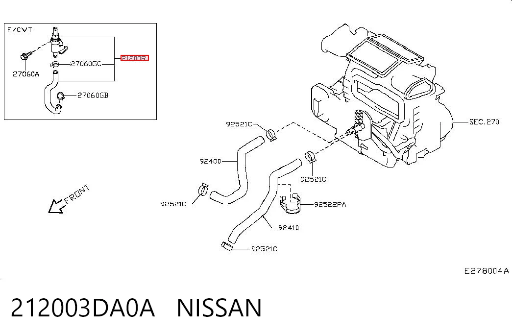 212003DA0A Nissan/Infiniti 