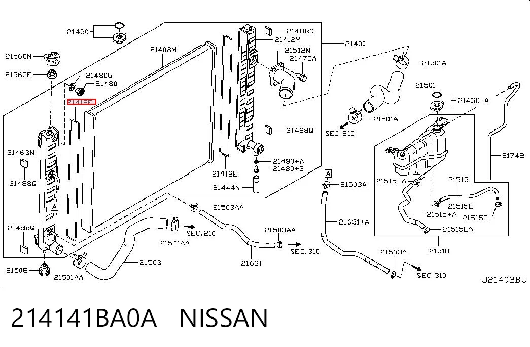 214141BA0A Nissan/Infiniti