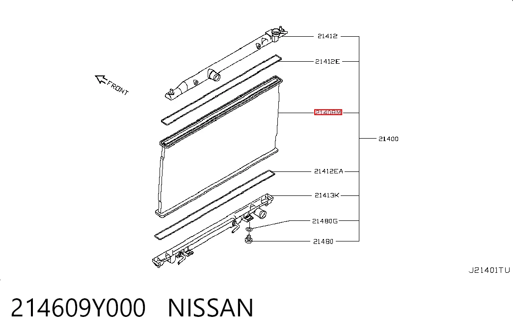  Радіатор Nissan Teana 