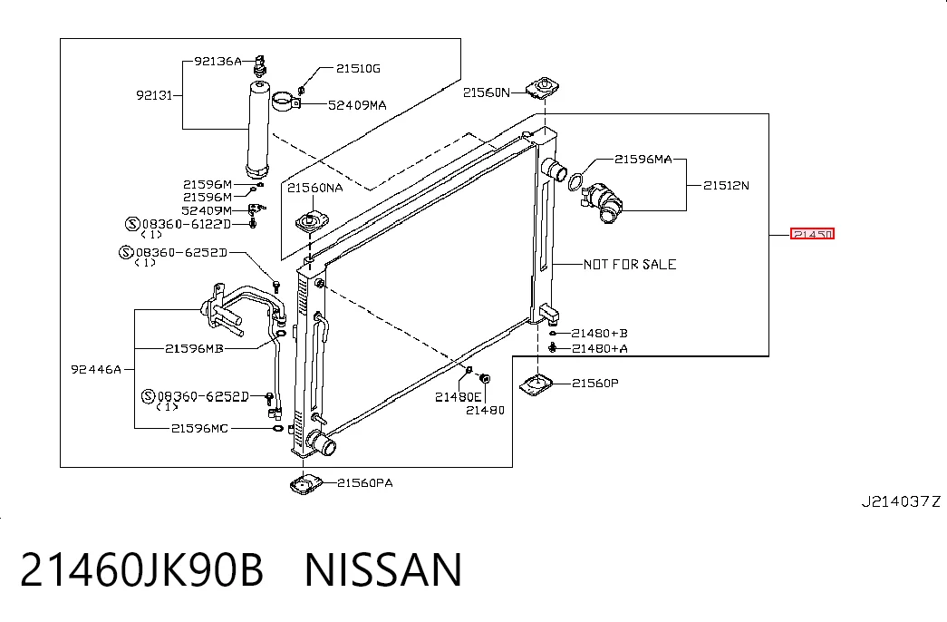 21460JK90B Nissan/Infiniti Радіатор охолодження двигуна