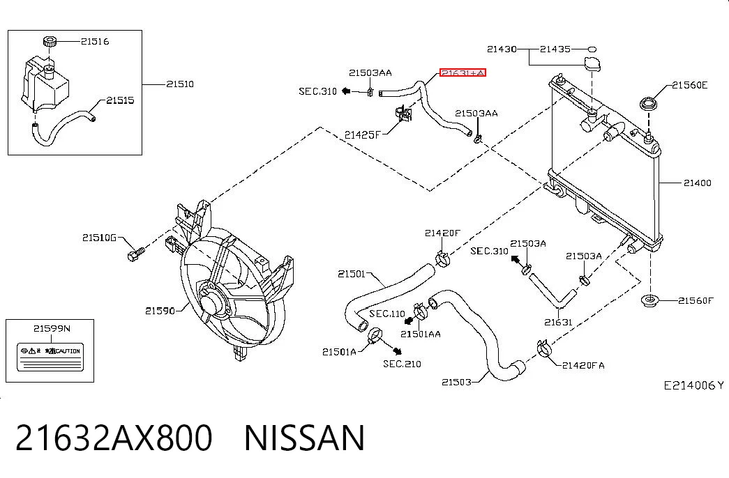 21632AX800 Nissan/Infiniti