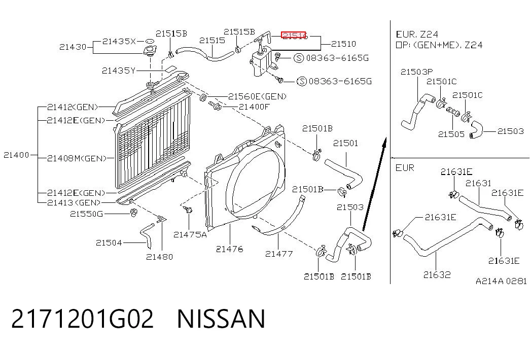 2171201G02 Nissan/Infiniti