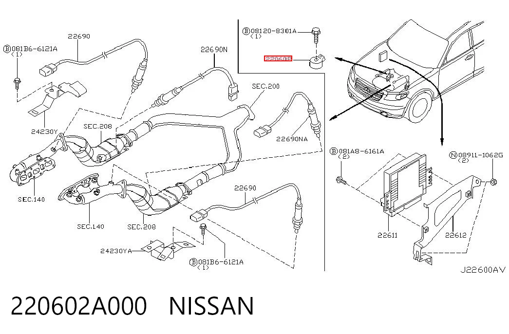 Купити Датчик детонації Infiniti FX  S50