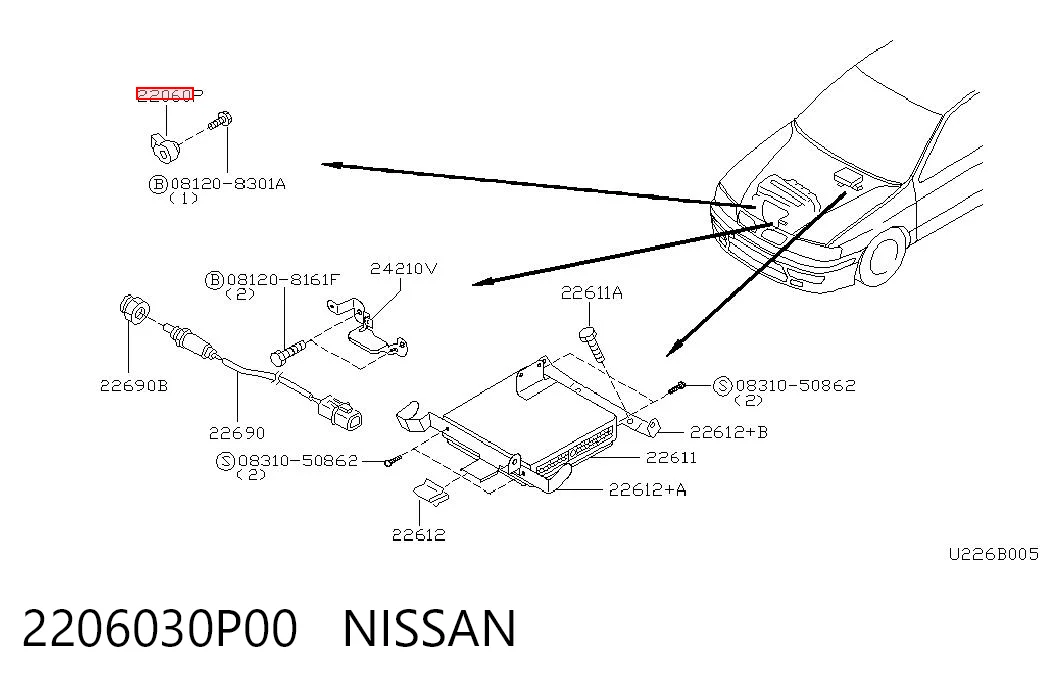  Датчик детонації Nissan Pathfinder 