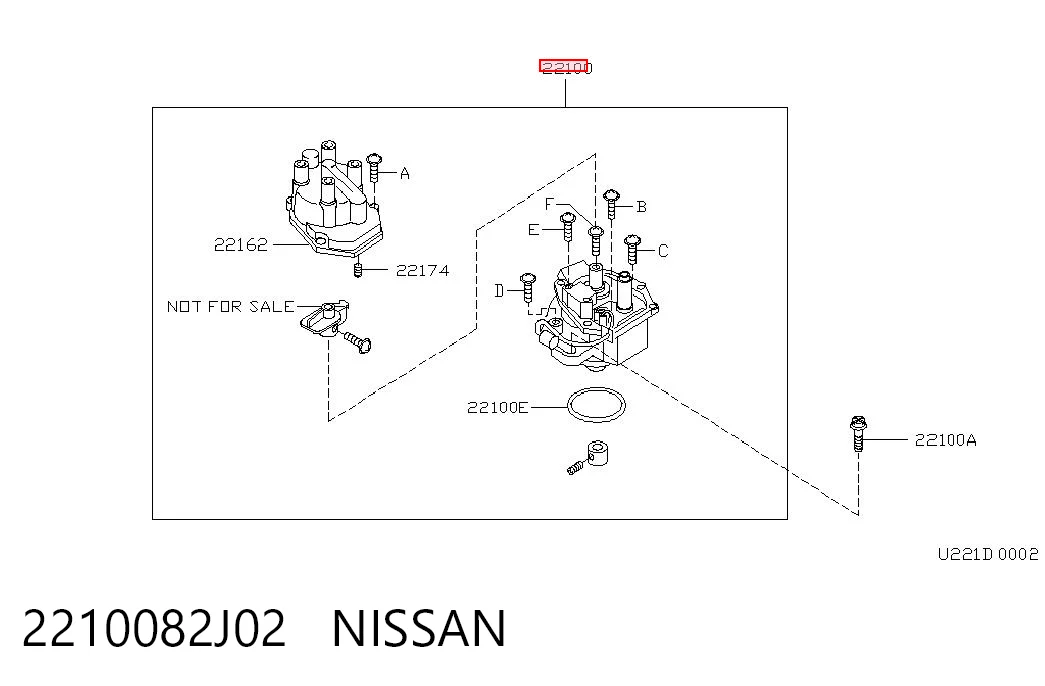 Розподільник запалювання (трамблер) Nissan Primera седан (P11) (1996 - 2002) ціна, від 92.54 USD