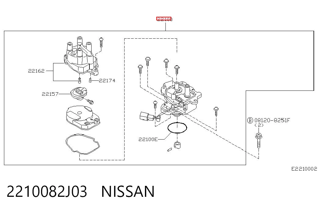 Купити Розподільник запалювання (трамблер) Nissan Primera  P11