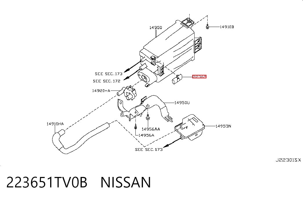 223651TV0B Nissan/Infiniti Датчик наддува