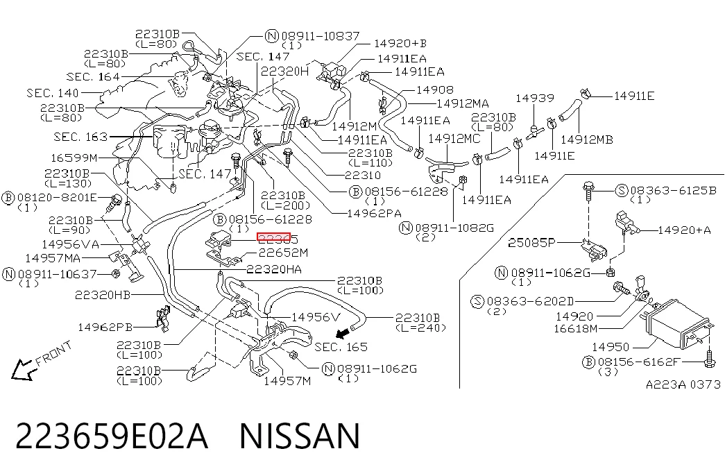 223659E02A Nissan/Infiniti Датчик наддува
