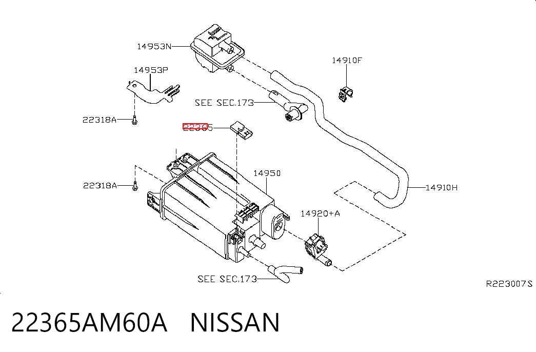 22365AM60A Nissan/Infiniti Датчик наддува