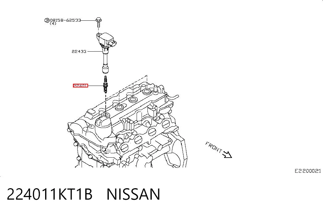 Свічки автомобільні Renault (RVI) 224011KT1B ціна, від 15.07 USD