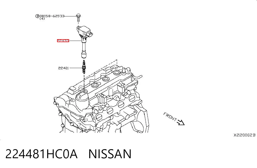 224481HC0A Nissan/Infiniti Котушка запалювання