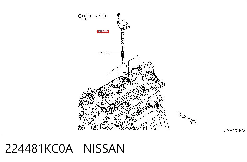 224481KC0A Nissan/Infiniti Котушка запалювання