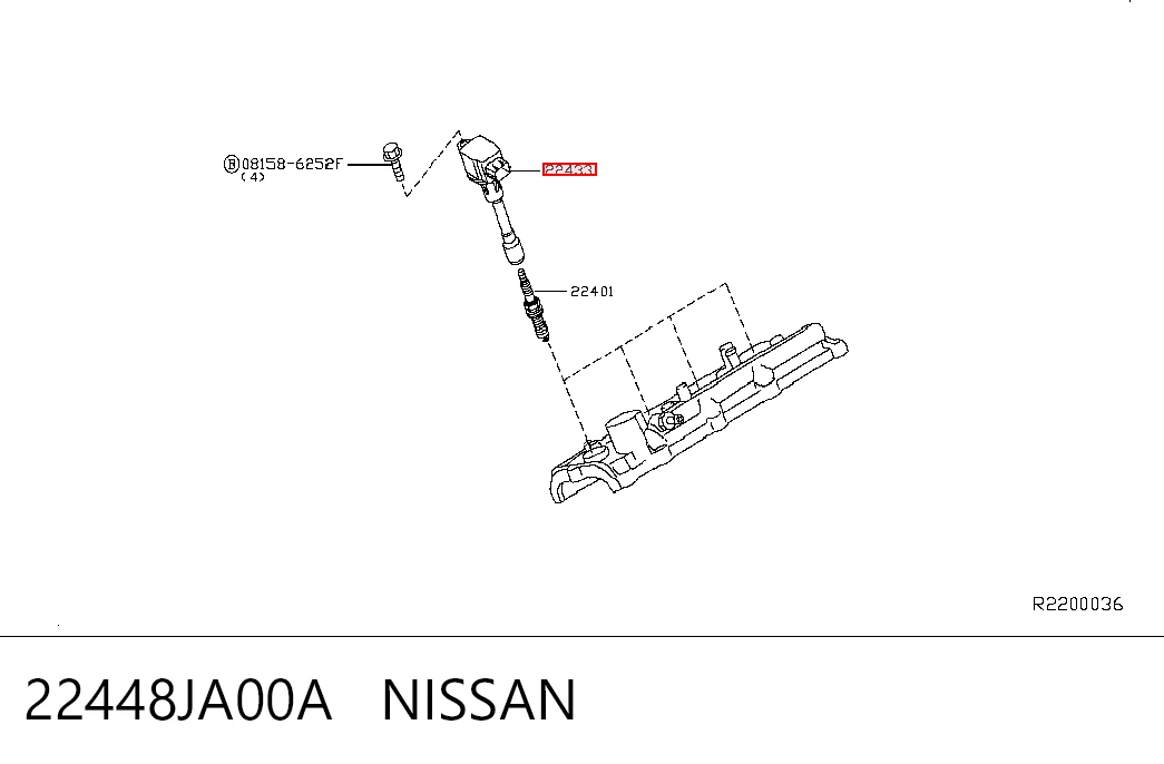 22448JA00A Nissan/Infiniti Котушка запалювання