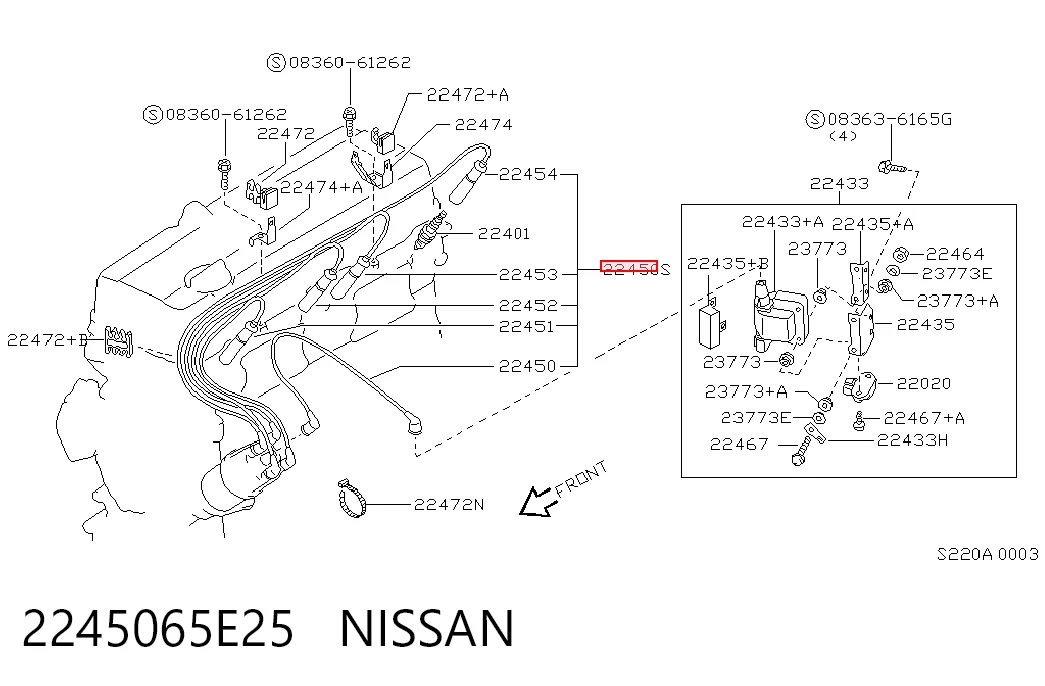 Купити Високовольтні дроти Nissan Terrano II R20