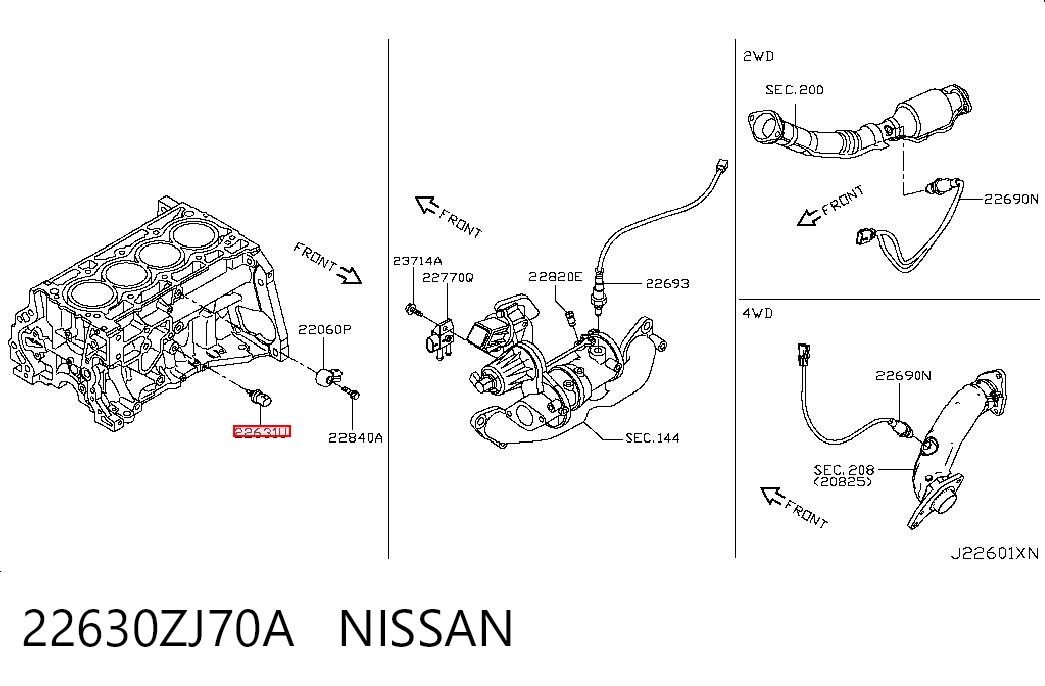  Датчик температури охолоджуючої рідини Nissan JUKE 