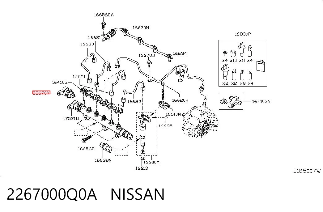 226706711R Bosch Регулятор тиску палива