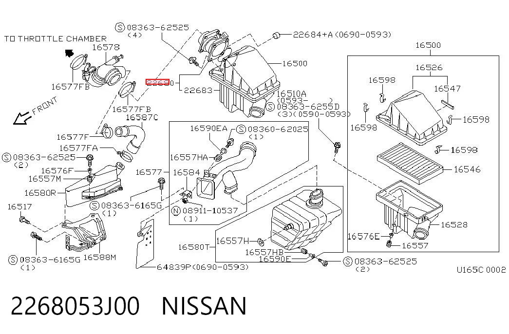 Датчик витрати повітря на Nissan Primera  P10