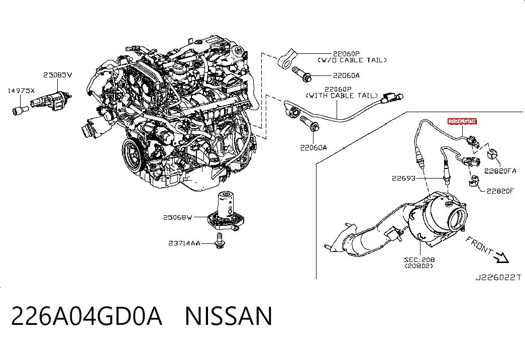 Лямбда зонд, датчик кисню до каталізатора Magneti Marelli OSM014