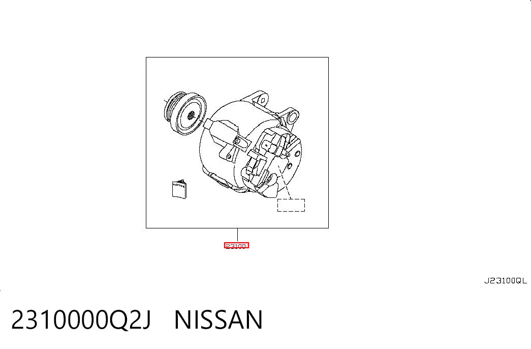 Генератор автомобільний Nissan JUKE NMUK