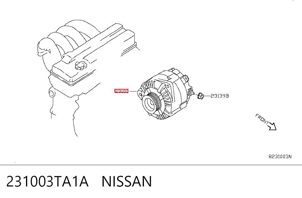 Генератор Nissan Altima L33 седан (2012 - 2018) ціна, від 9.03 USD