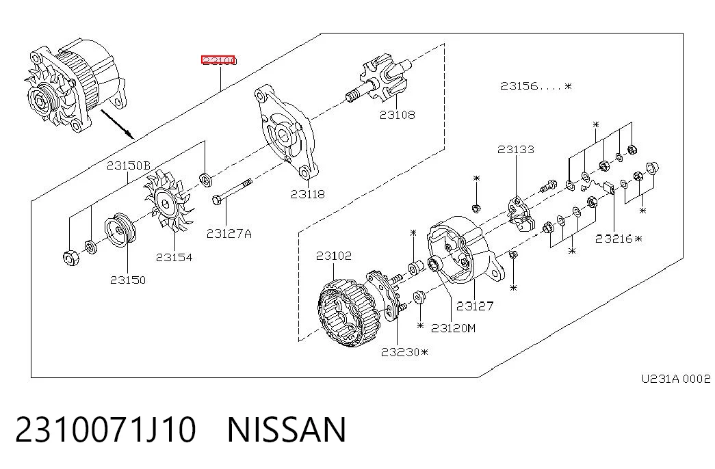 Купити Генератор Nissan Primera  P10