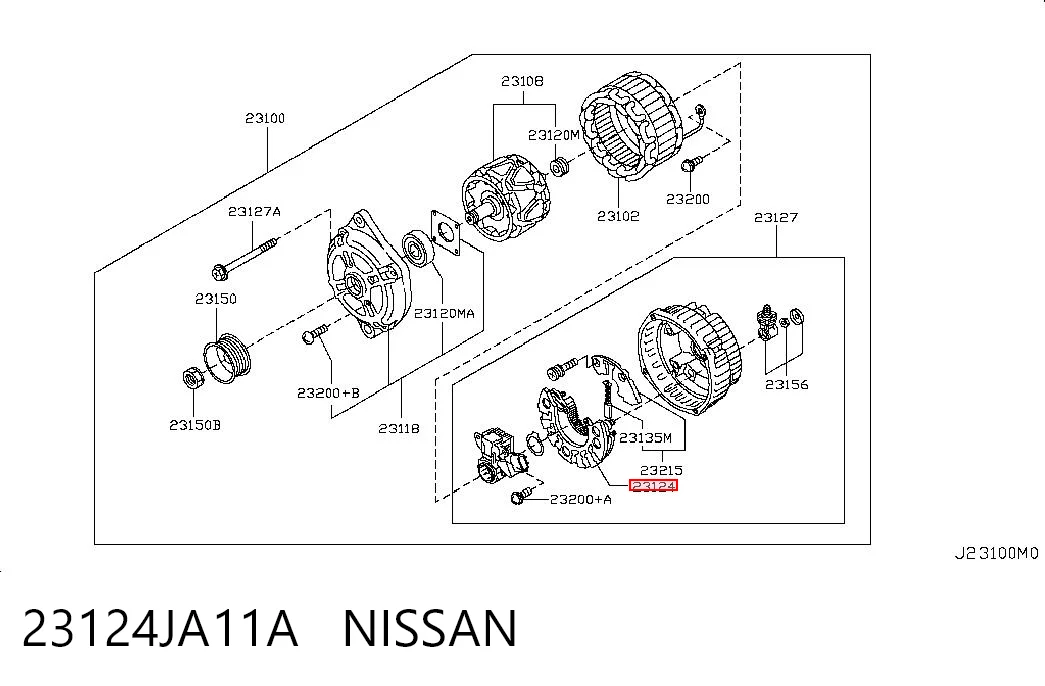 Міст доданий генератора Nissan Teana седан (J32) (2008 - 2013) ціна, від 33.75 USD