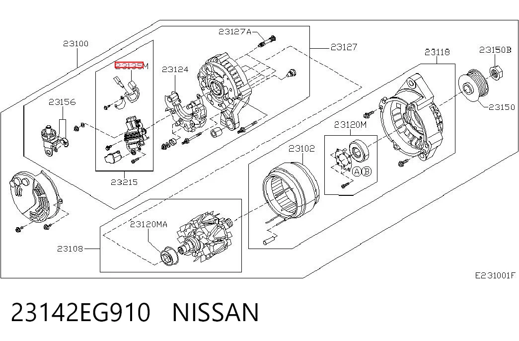 23142EG910 Nissan/Infiniti