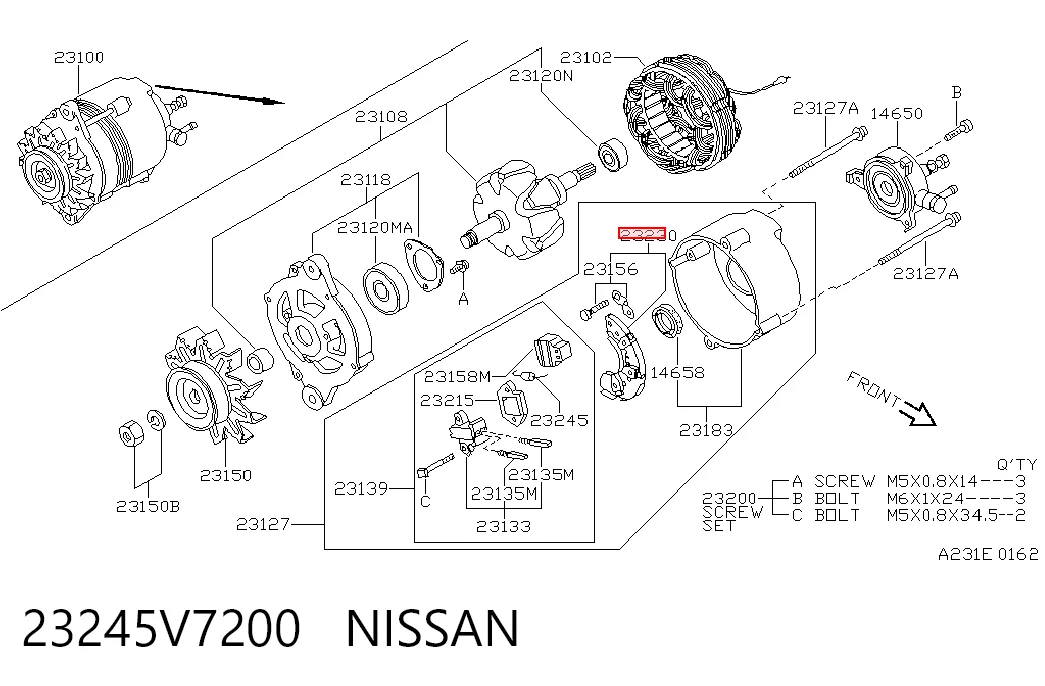 Купити Діодний міст Nissan Sunny III N14