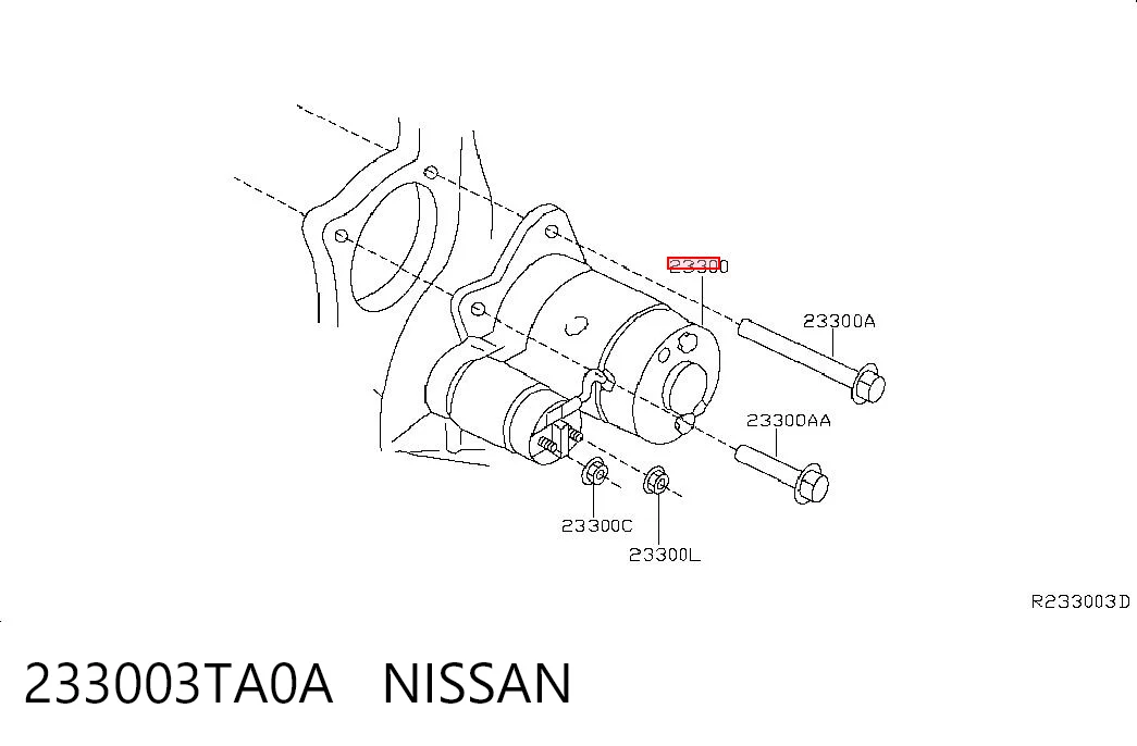 233003TA0A Nissan/Infiniti Стартер двигуна